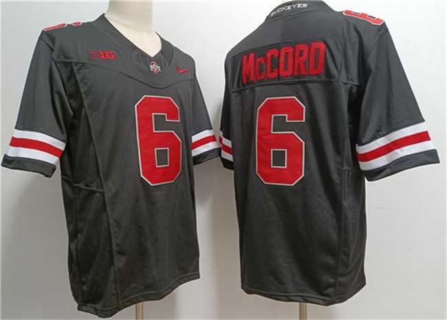 Mens Ohio State Buckeyes #6 Kyle McCord Black 2023 F.U.S.E. Limited Stitched Jersey